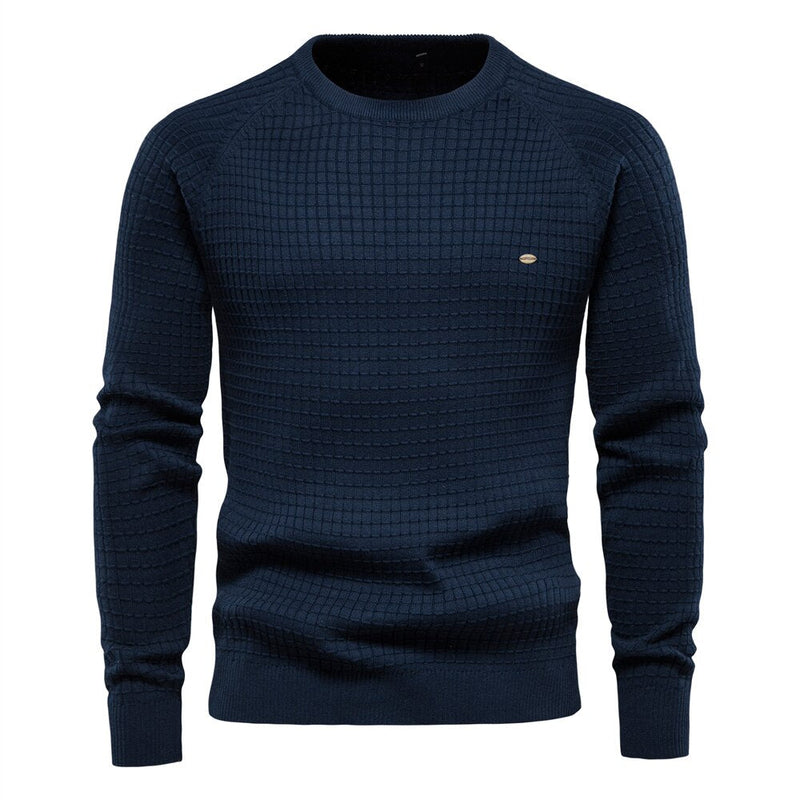 Pull maillé col rond pour homme