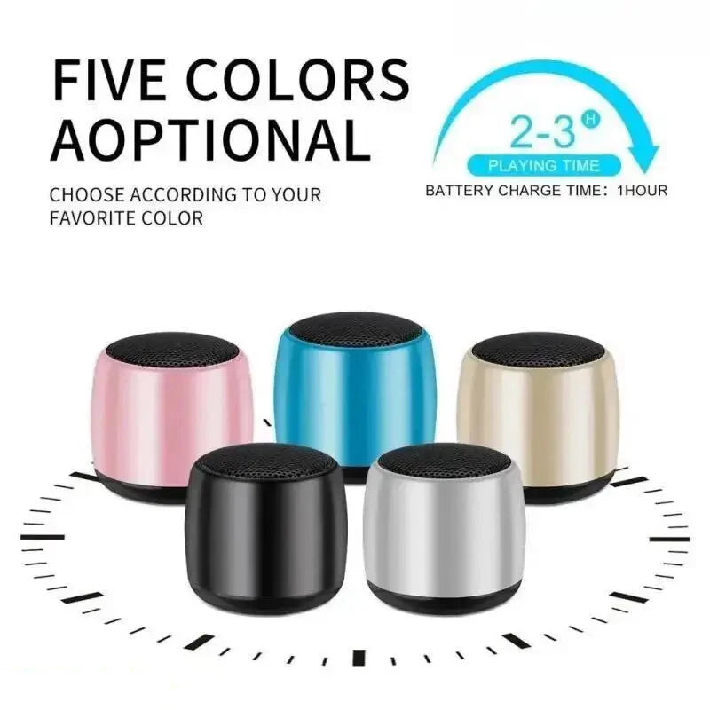 Mini enceinte Bluetooth M1 en métal — son stéréo surround, USB