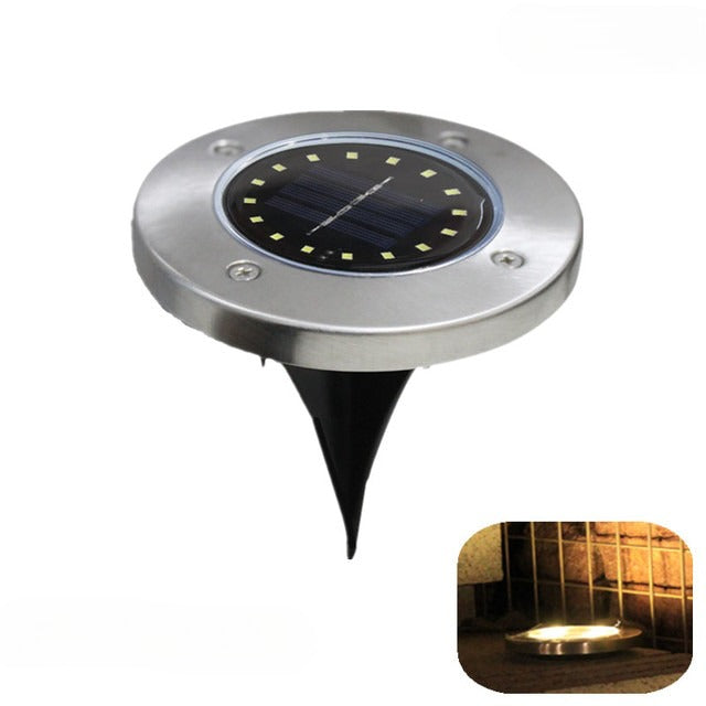 4 x spot LED lumineux pour jardin