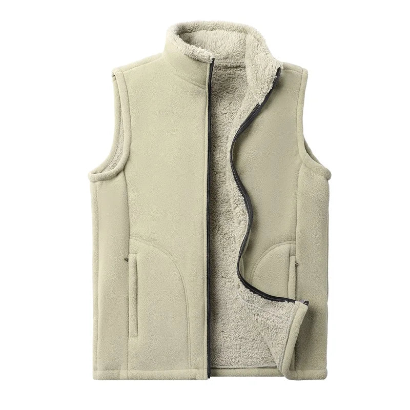 Veste Polaire Sans Manches - Doublée Fourrure