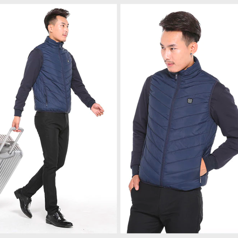 Gilet Chauffant Electrique - 8 Zones chauffantes