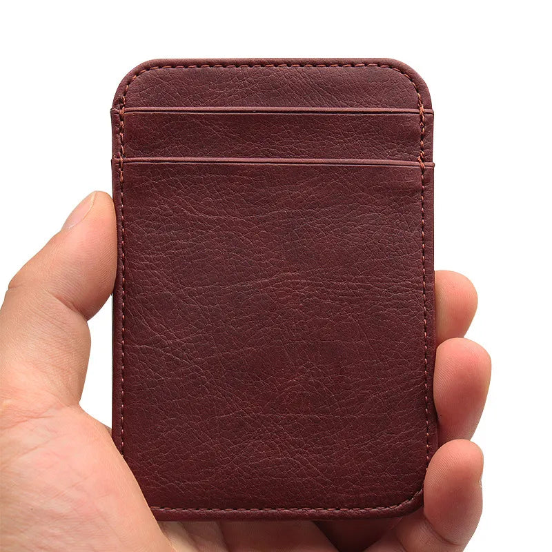 Porte-cartes ULTRA FIN en cuir véritable