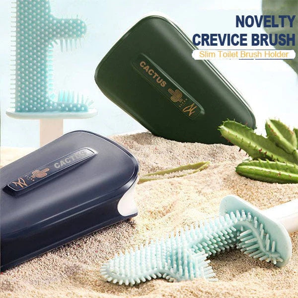 Brosse de toilette cactus silicone - anti bactérie