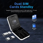 Téléphone Portable Pliable Servo A50 pro Flip - Dual Sim & Flash