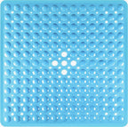 Tapis de Douche Antidérapant 53×53 cm – Ventouses et Trous de Drainage