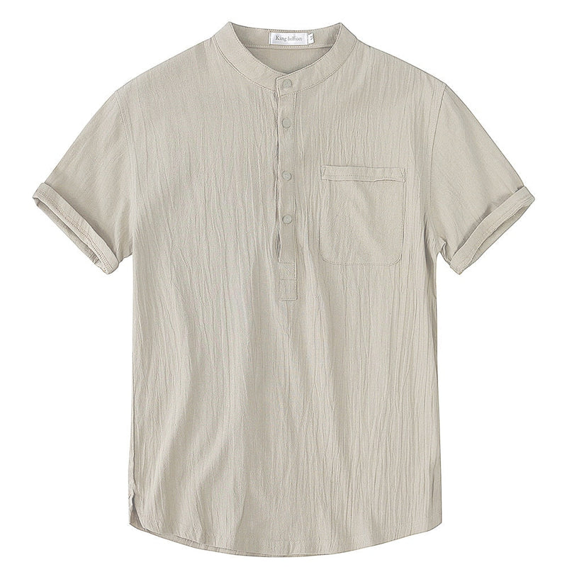 Chemise en lin respirant pour homme