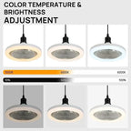 Ventilateur de Plafond Moderne À LED