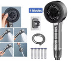 Pommeau Douche Haute Pression 4 Modes — Arrêt Une Touche, Filtre Intégré