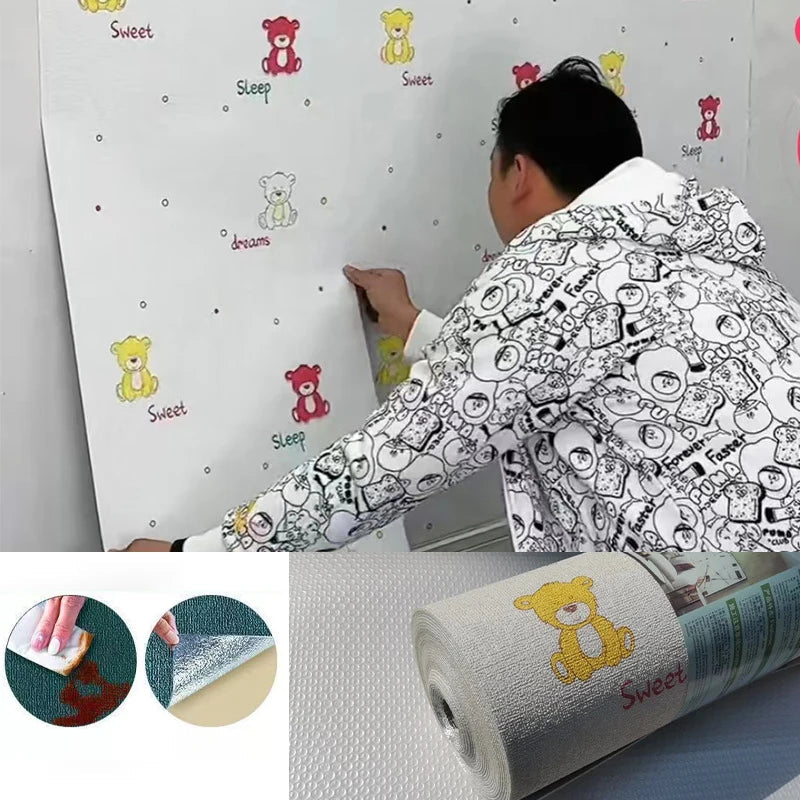 Papier Peint Auto-Adhésif Imperméable - Résistant à l'Humidité et au Moisissure