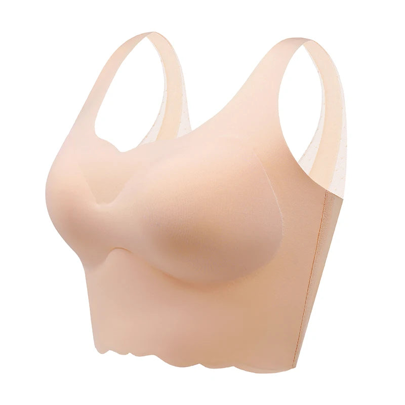 Women's Seamless Wireless Bra – Invisible, Breathable, and Comfortable Push-Up Support from S to 6XL