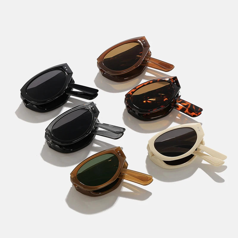 Lunettes de Soleil Femme Cat Eye – Design Pliable et Élégant