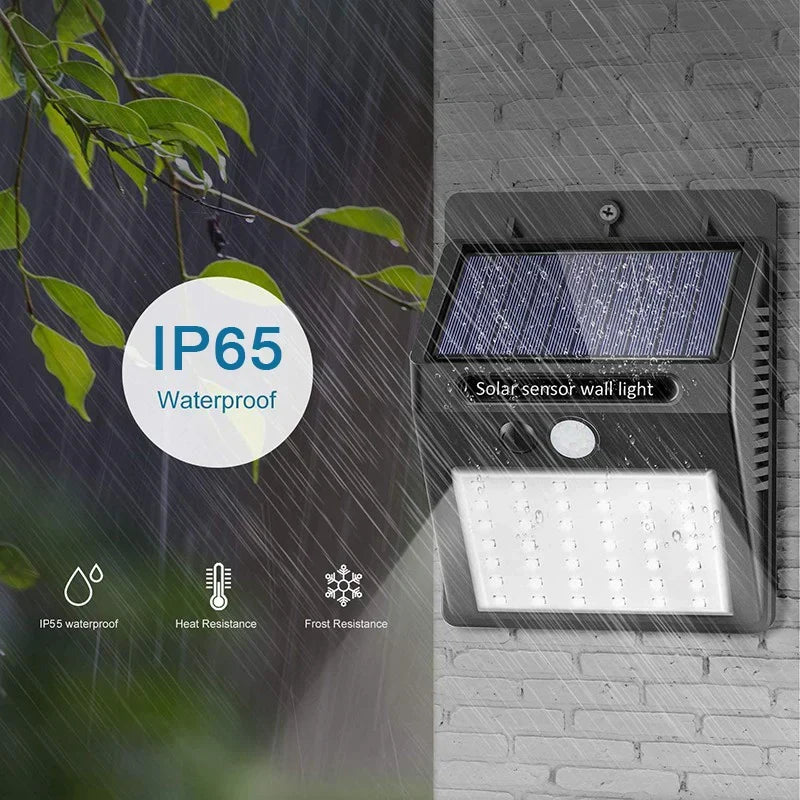 PACK d'Appliques murales solaires 30 LED avec système PIR intégré