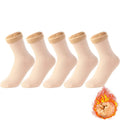 5x Paire de Chaussettes thermiques avec doublure polaire