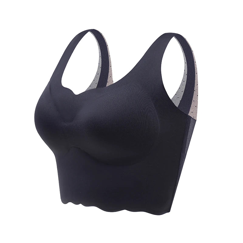 Women's Seamless Wireless Bra – Invisible, Breathable, and Comfortable Push-Up Support from S to 6XL