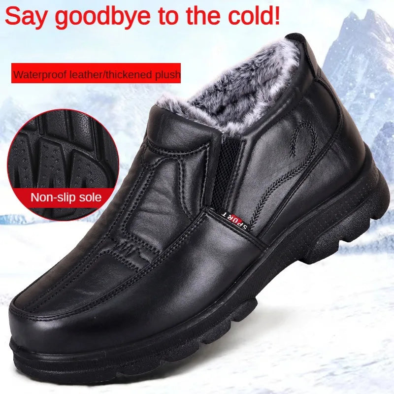 Bottines Mode Imperméables avec Doublure Épaisse