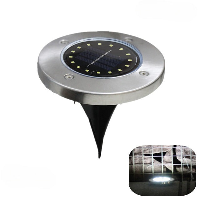 4 x spot LED lumineux pour jardin