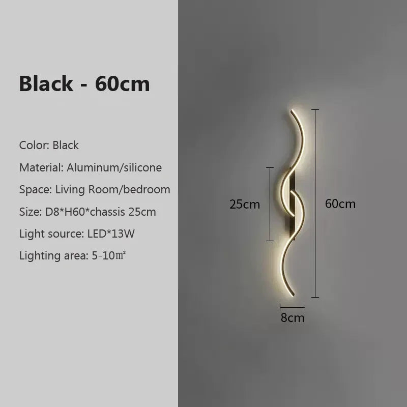 Noir 60cm / Lumière neutre,Noir 60cm / Lumière froide,Noir 60cm / Lumière chaude,Noir 60cm / 3 Lumières