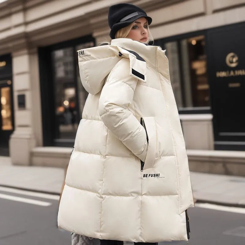 Parka longue matelassée à capuche - Légère et chaude