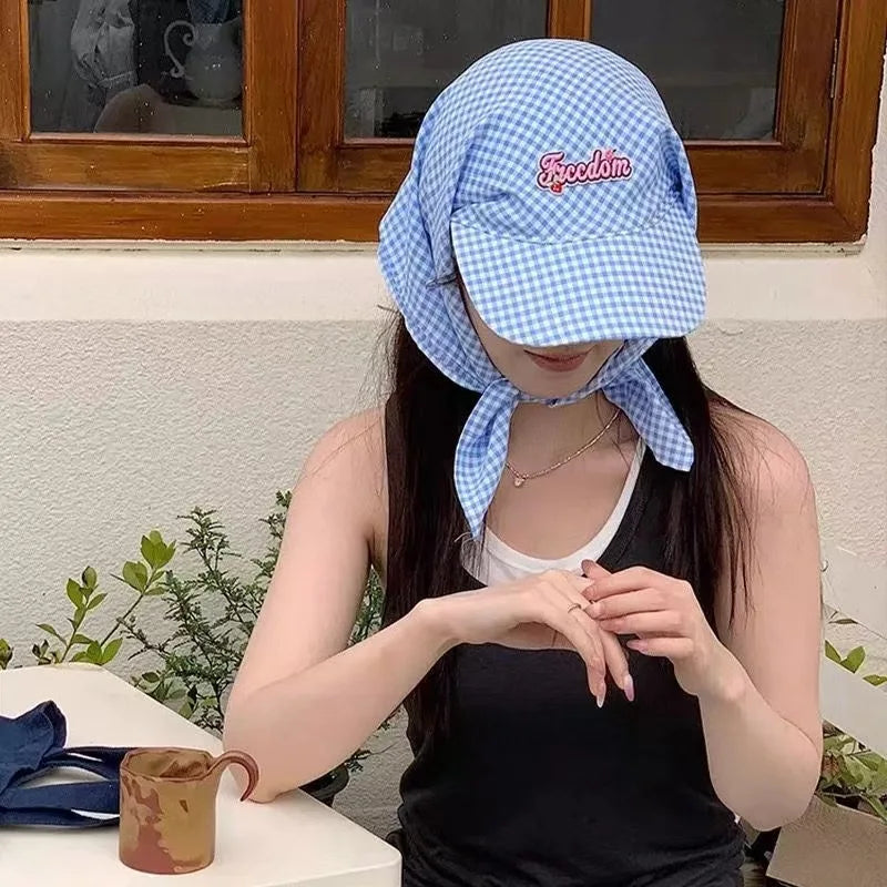 Casquette Pare-Soleil pour Femmes en Tissu Doux