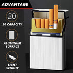 Boîte à Cigarette à Couvercle Magnétique en Alliage d'Aluminium
