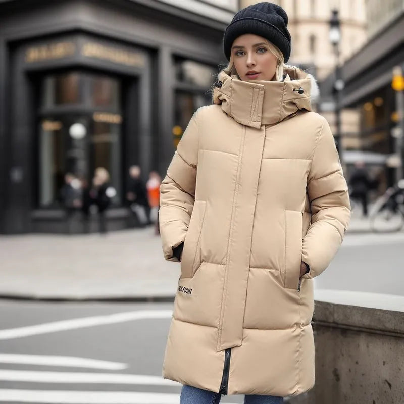 Parka longue matelassée à capuche - Légère et chaude