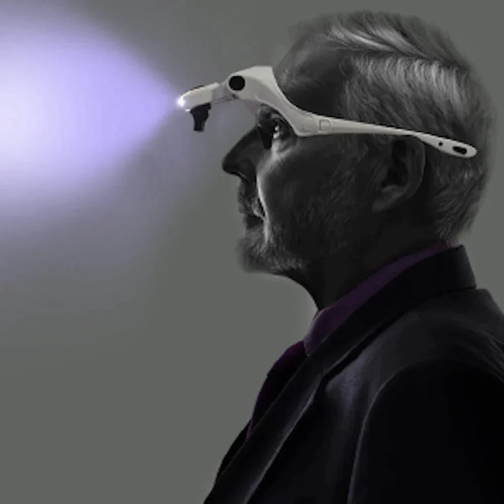 Lunettes loupe de précision avec lampe