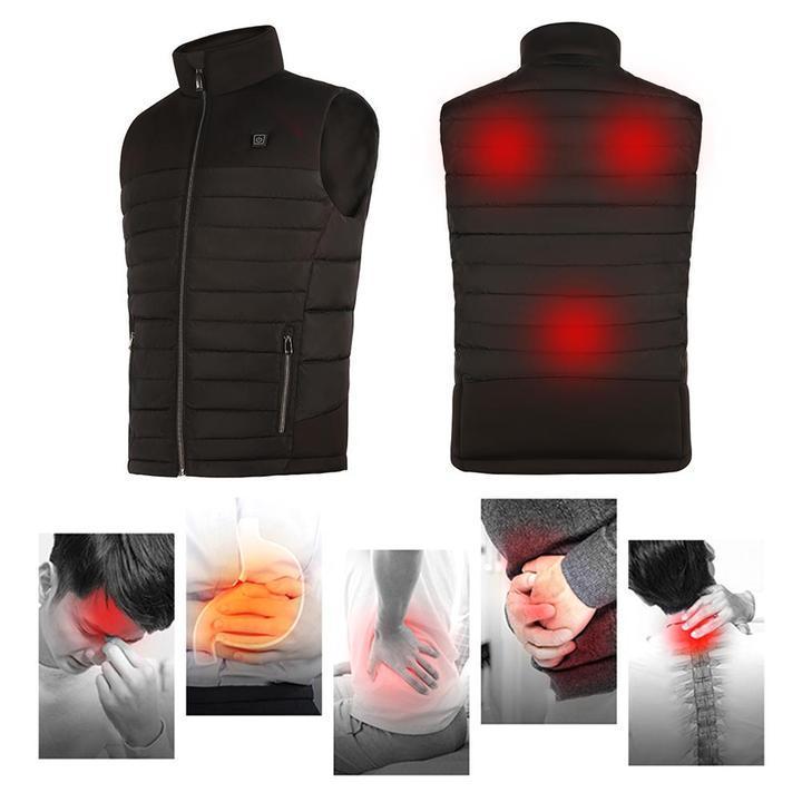Gilet Chauffant Electrique - 8 Zones chauffantes