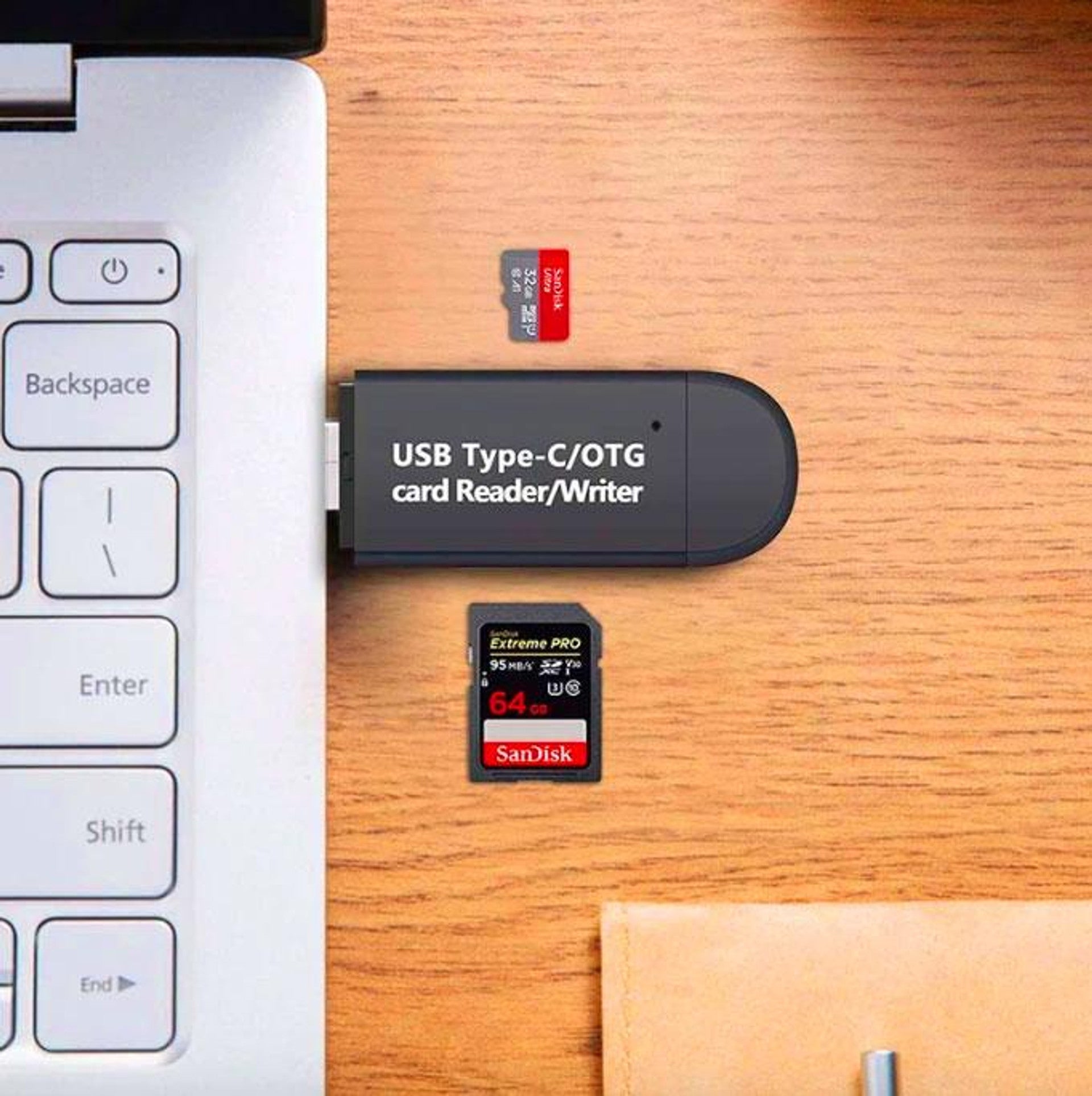 Lecteur de Carte 3 en 1 Micro USB - USB - Type C pour Android